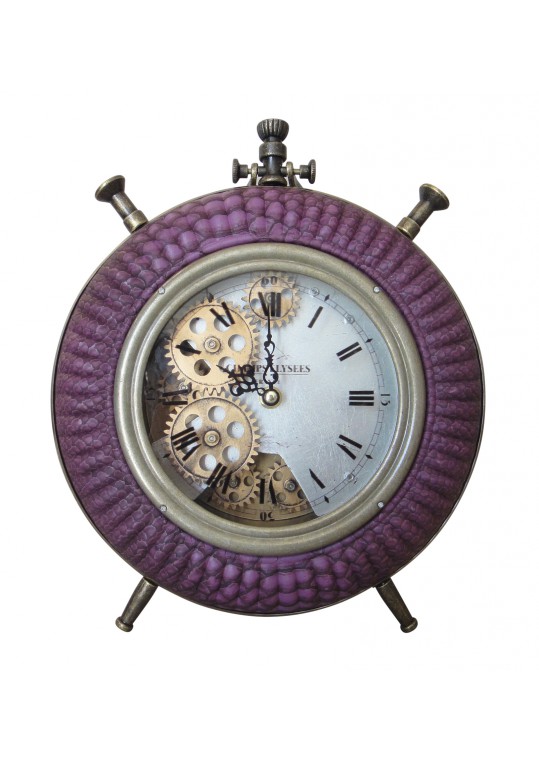 Purple Table Clock