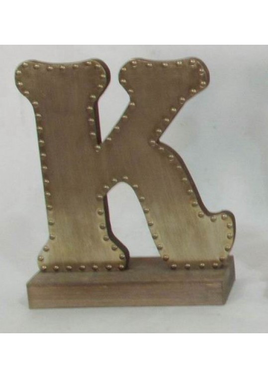 Champagne-colored Decorative Letter (K)