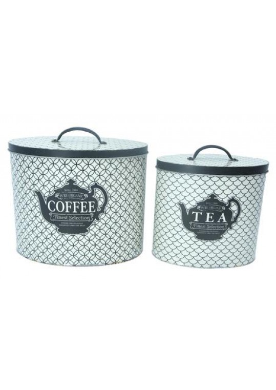 Condiment-themed Round Storage Tin (Set of 2)