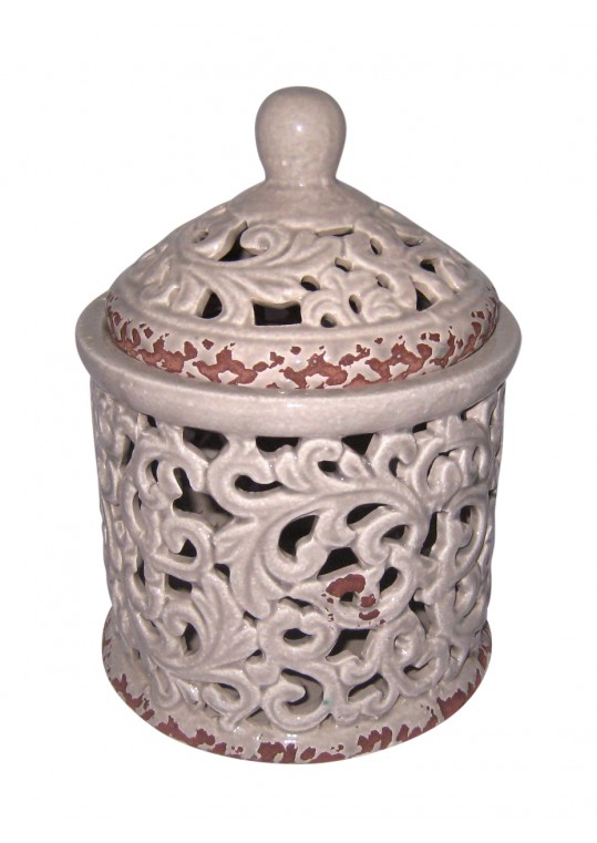 Classic Ivory Jar-L