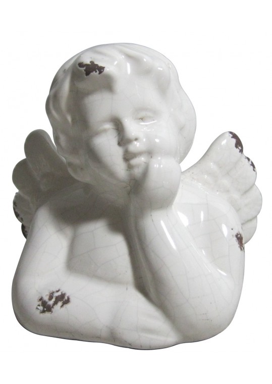 White Ceramic Cherub