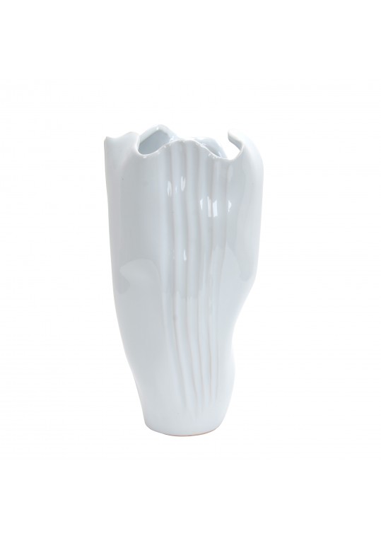Merv White Decorative Ceramic Vase