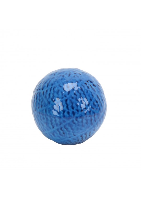 3.7 Inch Decorative Ceramic Spheres blue