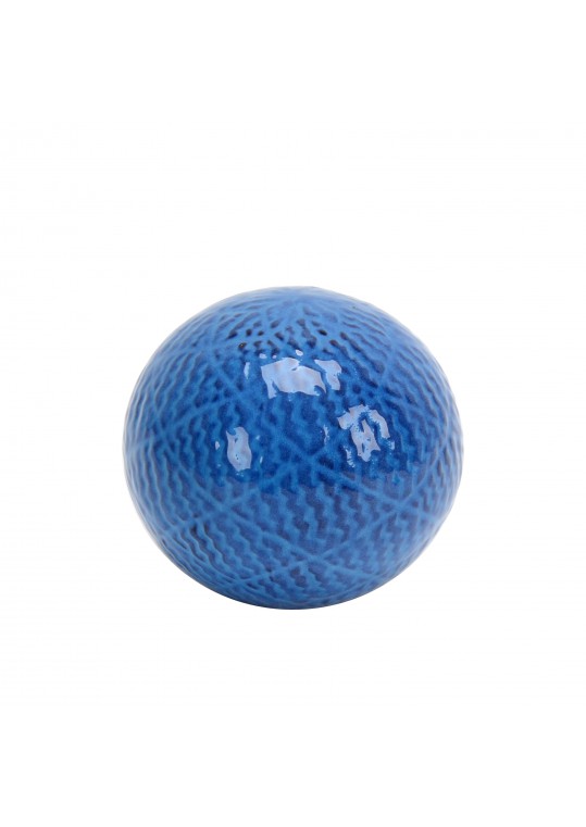 4.7 Inch Decorative Ceramic Spheres Blue