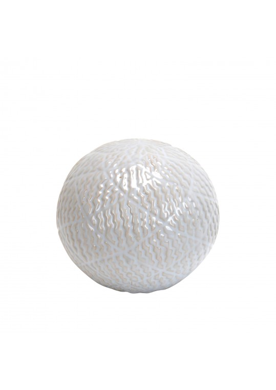 4.7 Inch Decorative Ceramic Spheres White