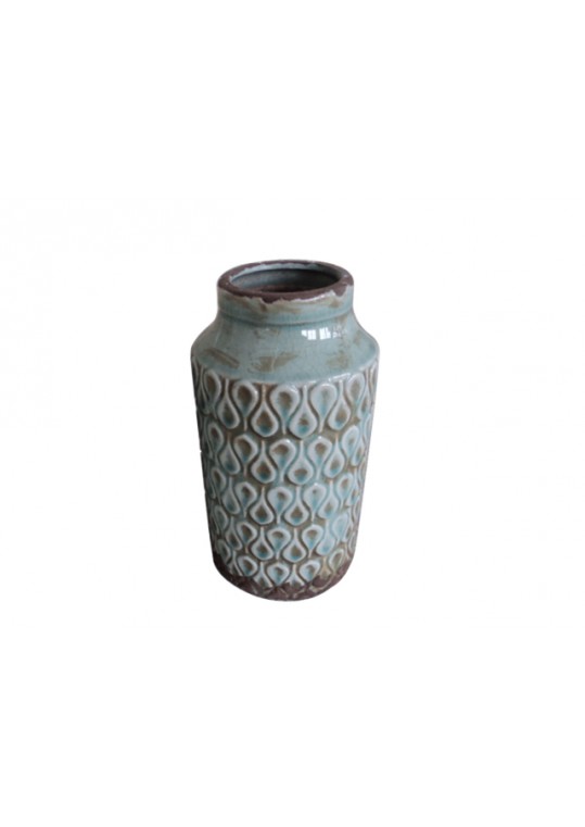 Hera 9.5 Inch Terracotta Vase