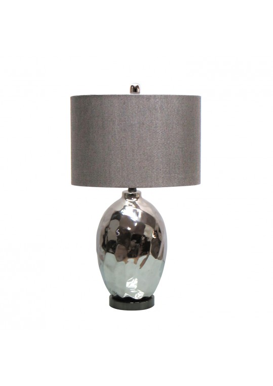 25.5 Inch H Ceramic Table Lamp with Metal Base