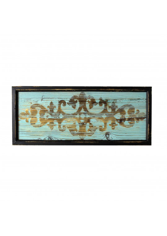 30 Inch Wood Deco- Blue