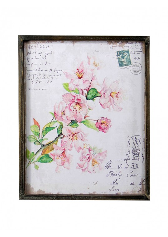 Asian Flowers Plaque