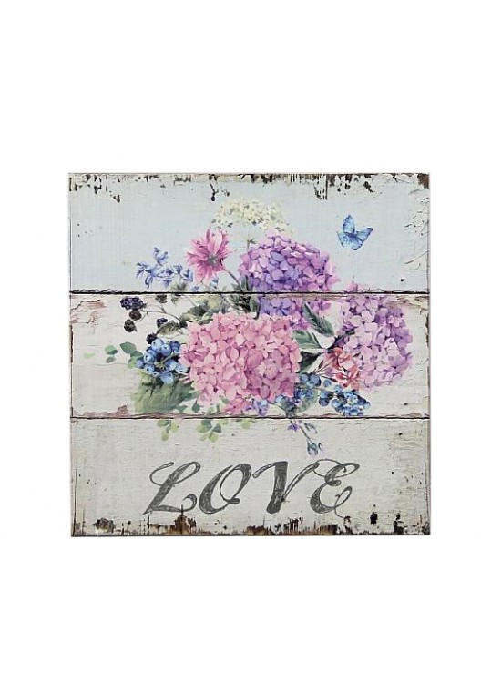 Love Flowers Plaque