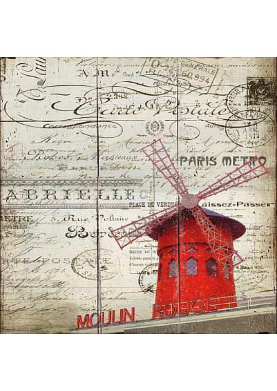 Paris Windmill Plaque