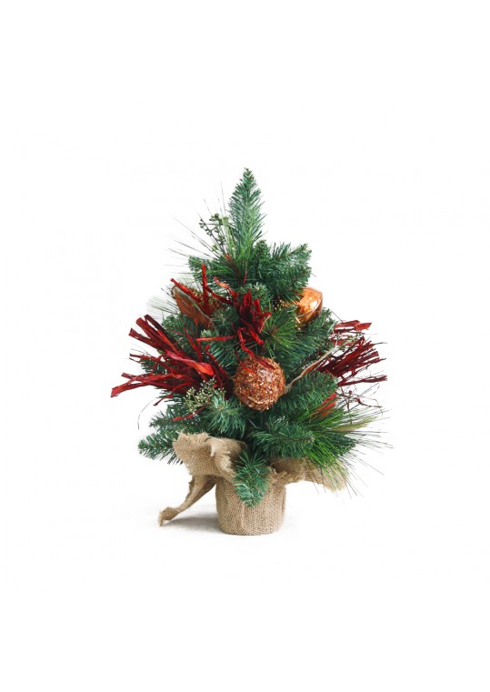 18 in. Potted Tree with Ornament