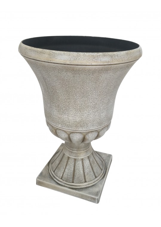 21.25" Urn Planter in Antique Ivory