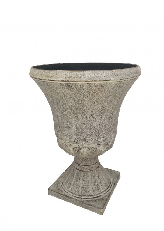 21.25 Inch Urn Planter in Antique White (Set of 2)
