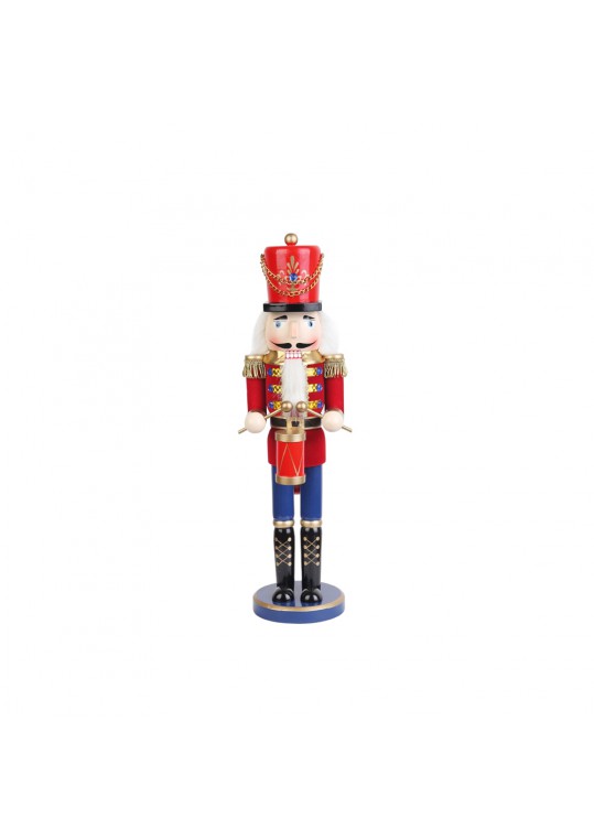 18 Inch Red  Nutcracker Drummer Soldier