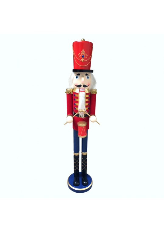 60 Inch Deluxe Nutcracker Drummer Soldier