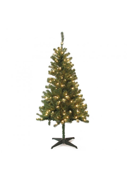 5FT Wood Trail Pine Pre Lit Artificial Christmas Tree