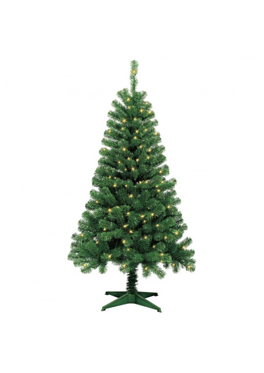 5FT Wood Trail Pine Pre Lit Artificial Christmas Tree