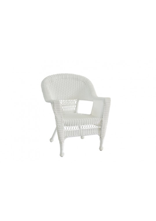 White Wicker Chair - Set of 4