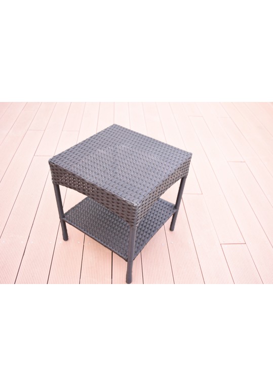 Espresso Resin Clark Wicker Clark Side Table(KD)